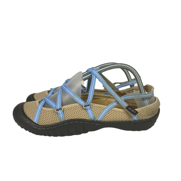 J-41 Jeep Gray Pink Vegan Textile Outdoor Shoes Active Strappy Sandals Size 8 - Picture 3 of 10